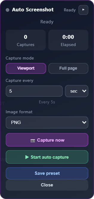 Running Widget